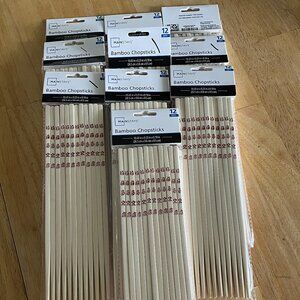 10 packages - 12 pairs of Bamboo Chop Sticks